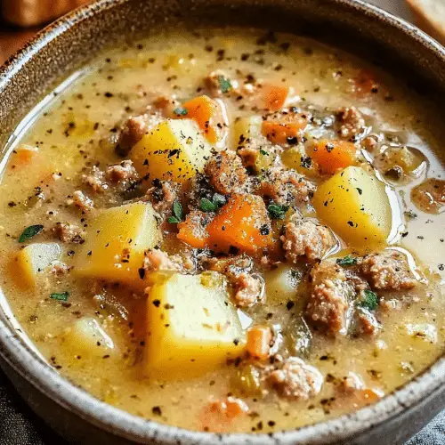 potato sausage chowder