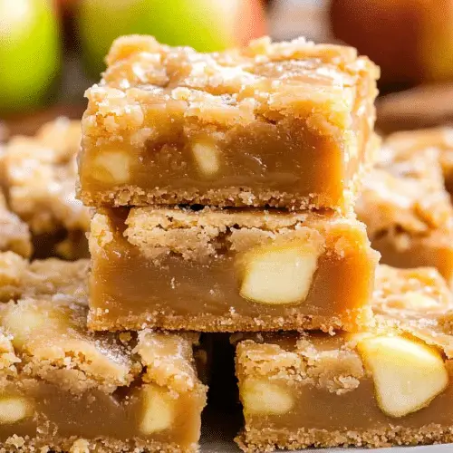 salted caramel apple butter bars
