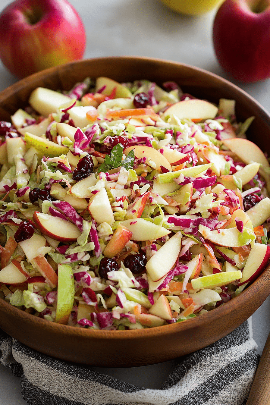 Apple Cranberry Slaw