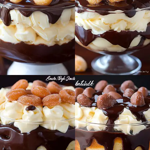 Boston cream doughnut trifle