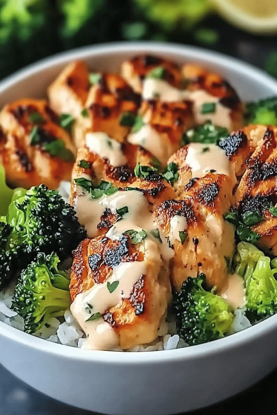 Chicken Broccoli Bowls