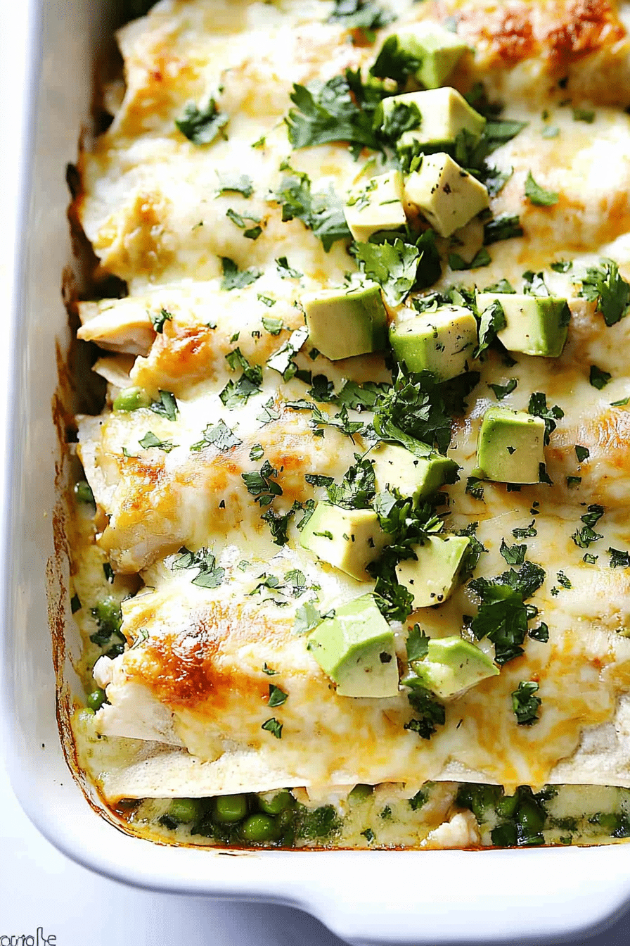 Crab Avocado Enchiladas