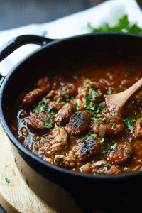 Creole chicken sausage