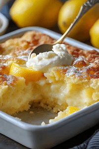Lemon Cream Cheese Dump Cake