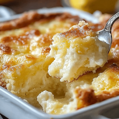 Lemon Cream Cheese Dump Cake