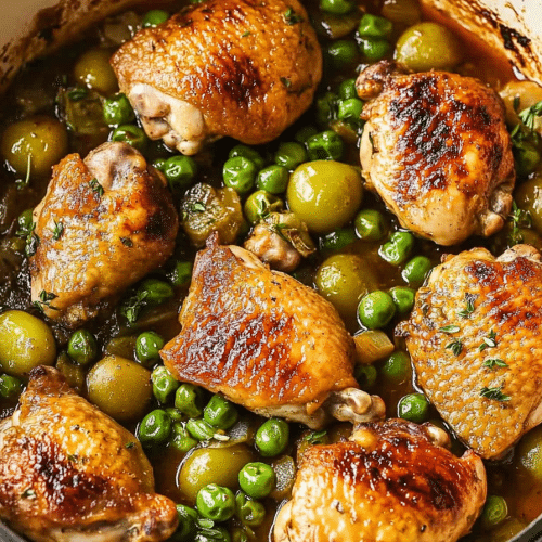 Mediterranean braised chicken