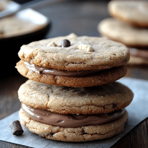 Nutella cookie sandwiches