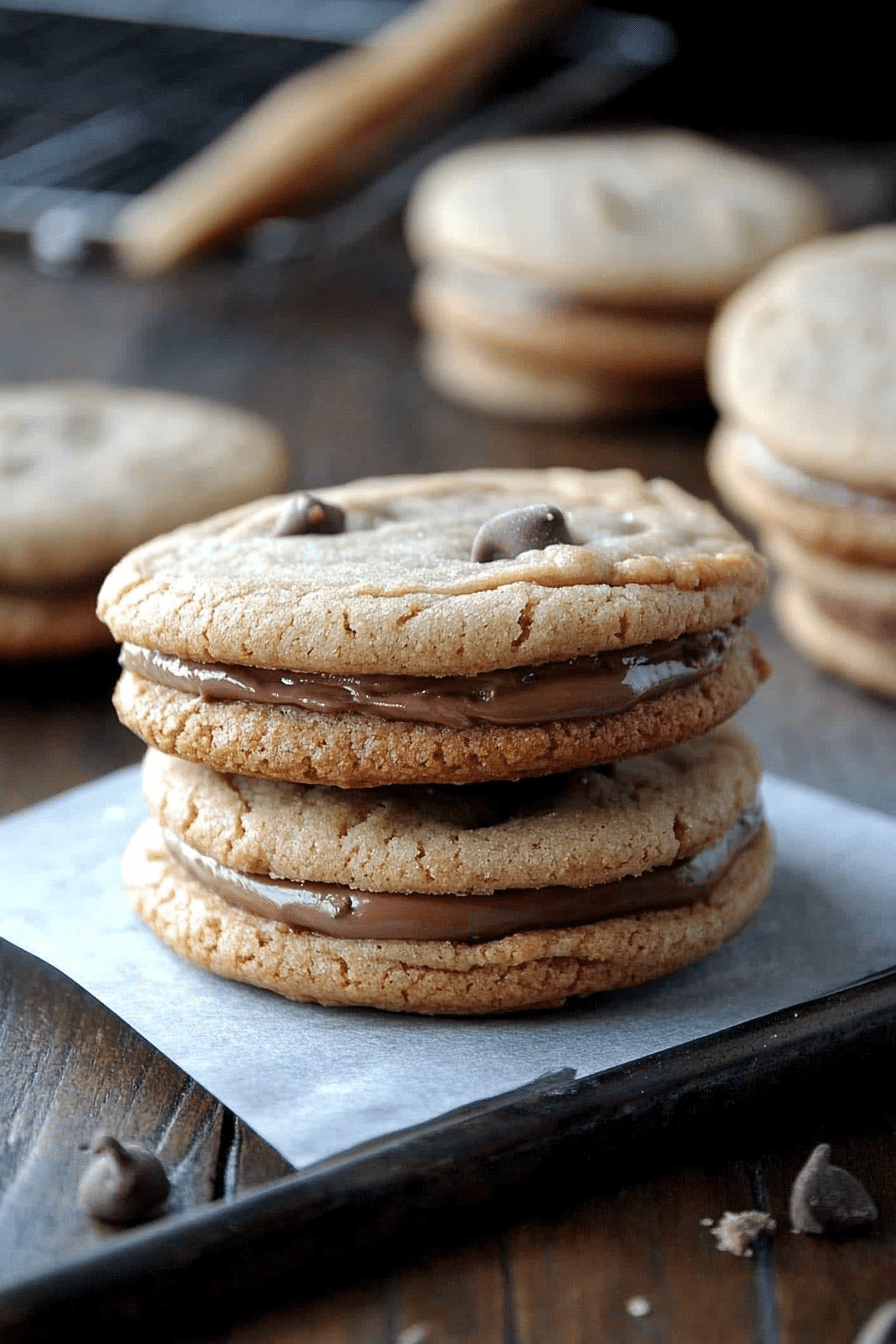 Nutella cookie sandwiches