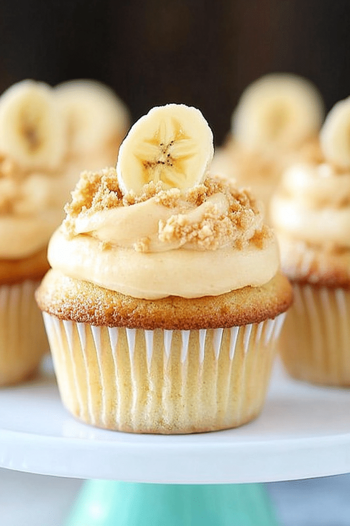 Peanut Butter Banana Cupcakes