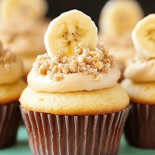 Peanut Butter Banana Cupcakes