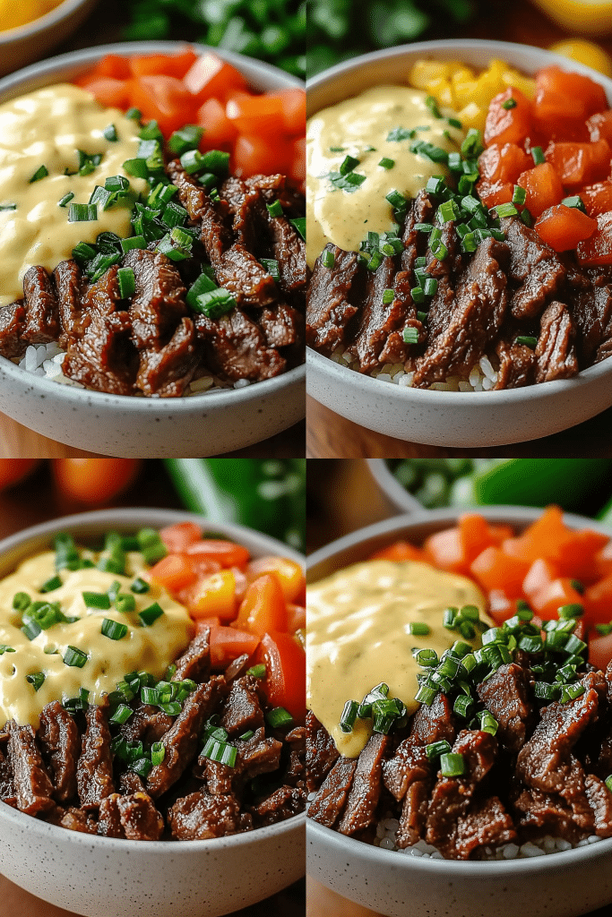Philly Cheesesteak Bowls