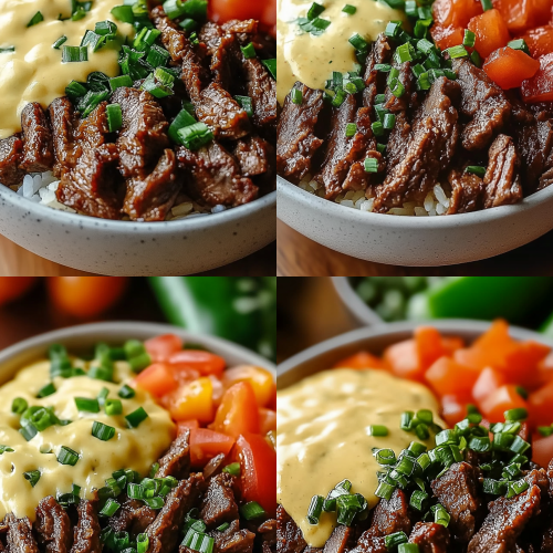 Philly Cheesesteak Bowls