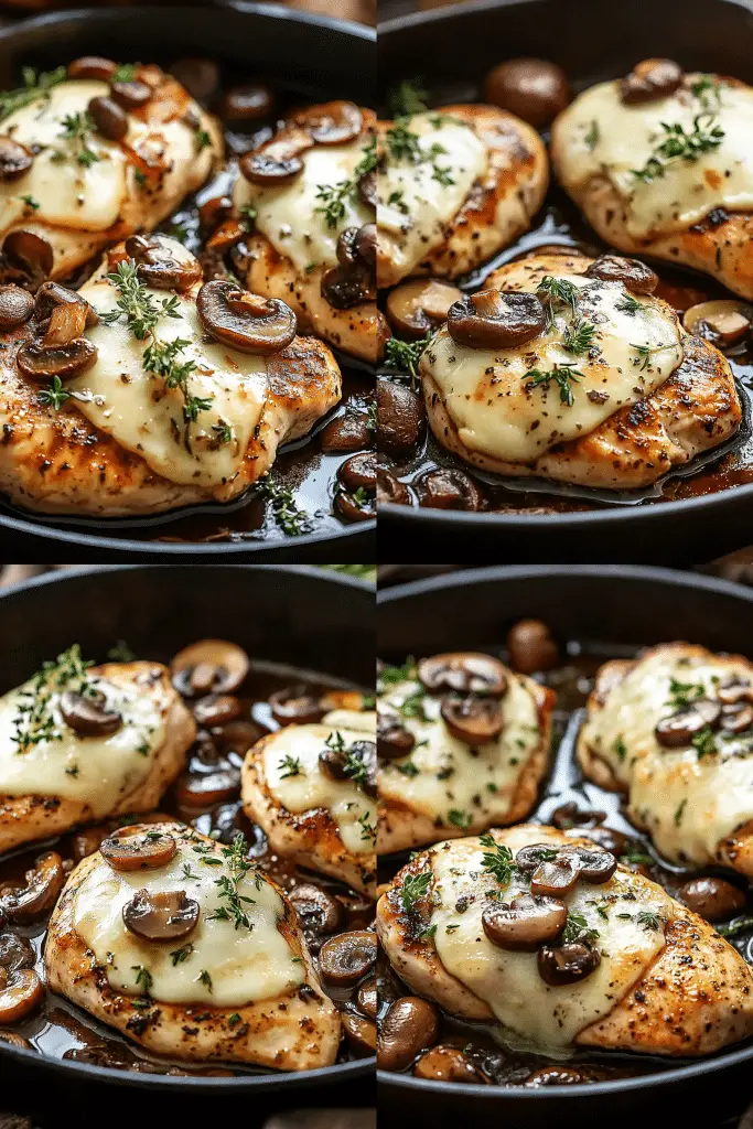 baked chicken breast mushroom