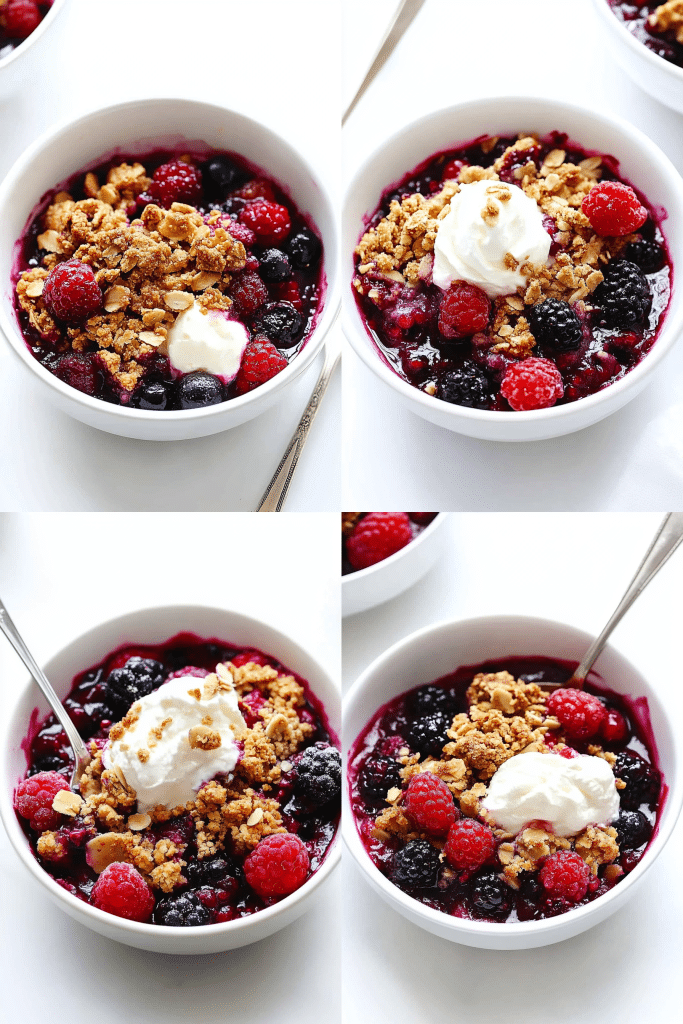 berry almond crisp