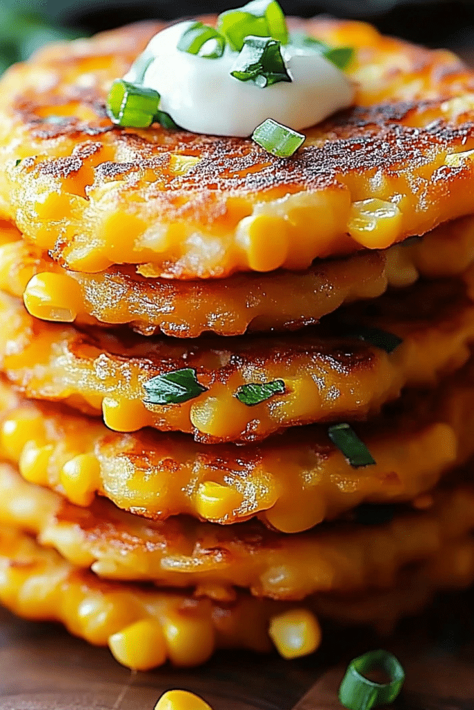 cheesy corn fritters