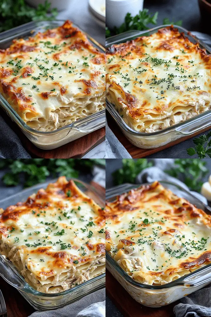 chicken alfredo lasagna
