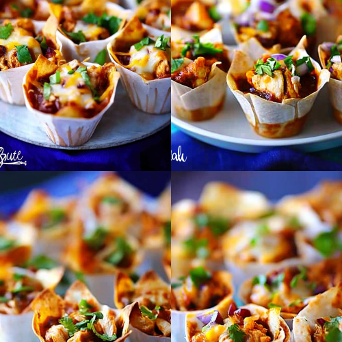 chicken enchilada cups