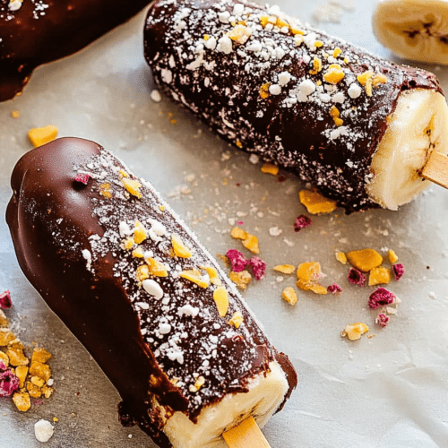 chocolate frozen bananas
