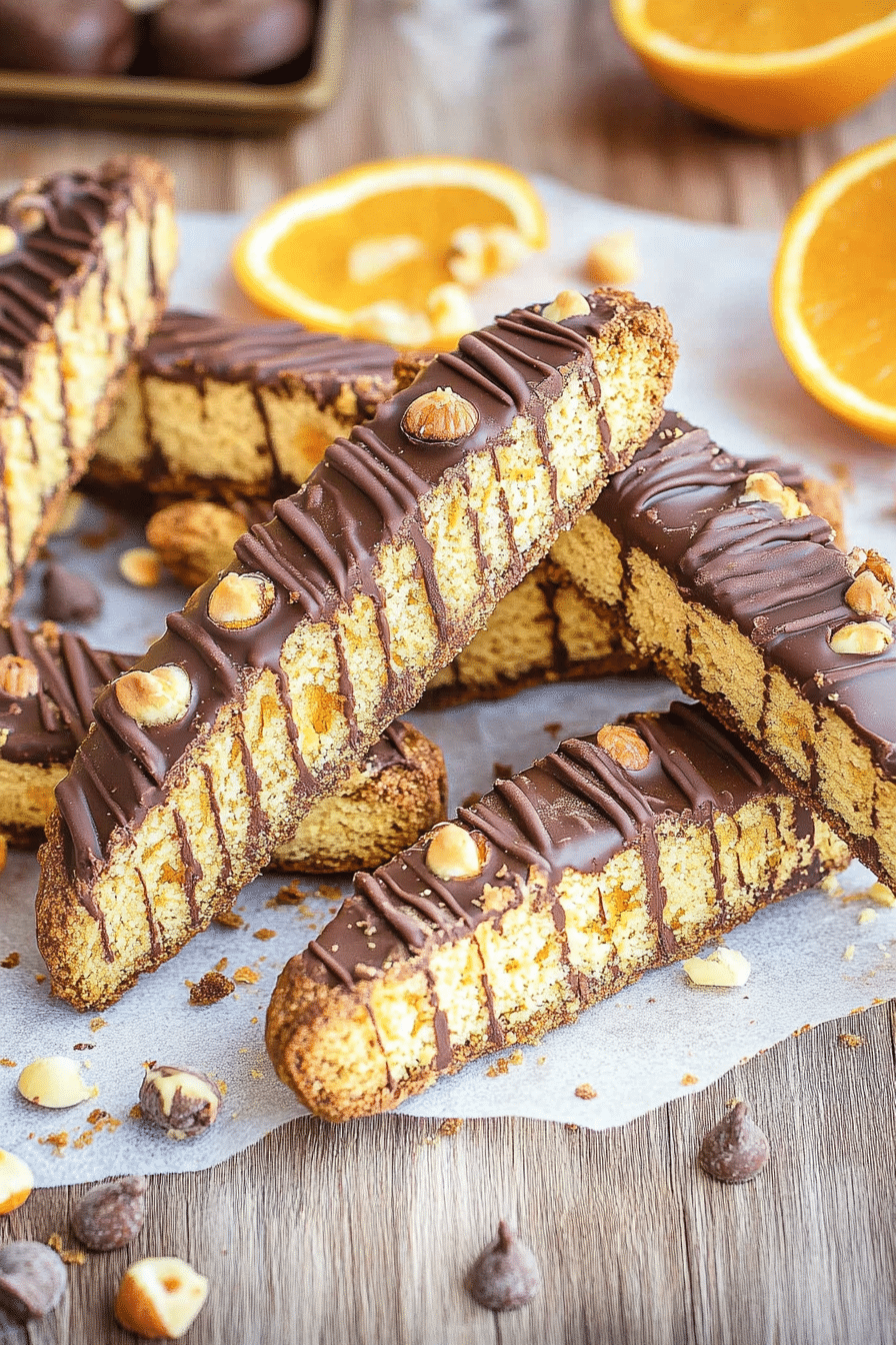 chocolate orange biscotti
