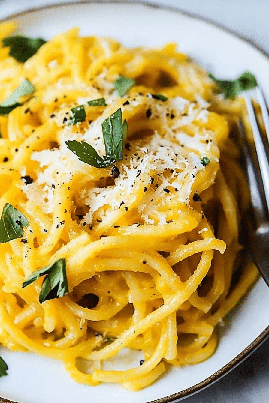 creamy squash spaghetti