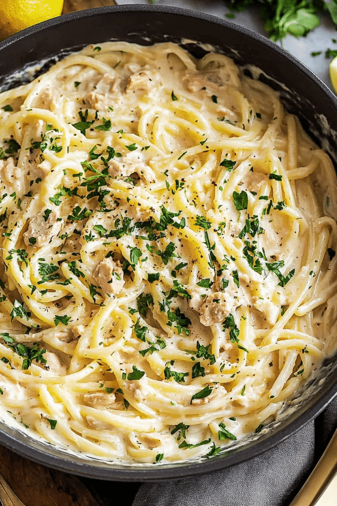 creamy tuna pasta