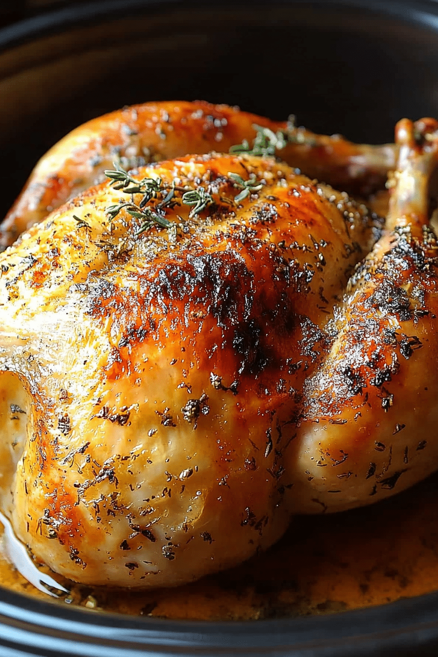 crockpot whole chicken