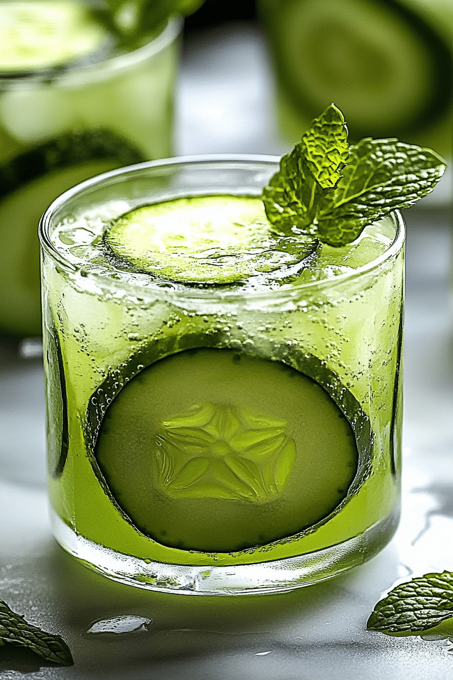 cucumber mint drink