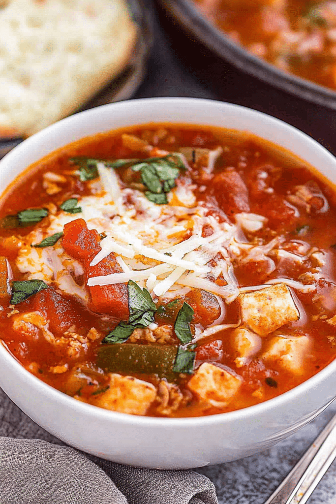 easy pizza soup