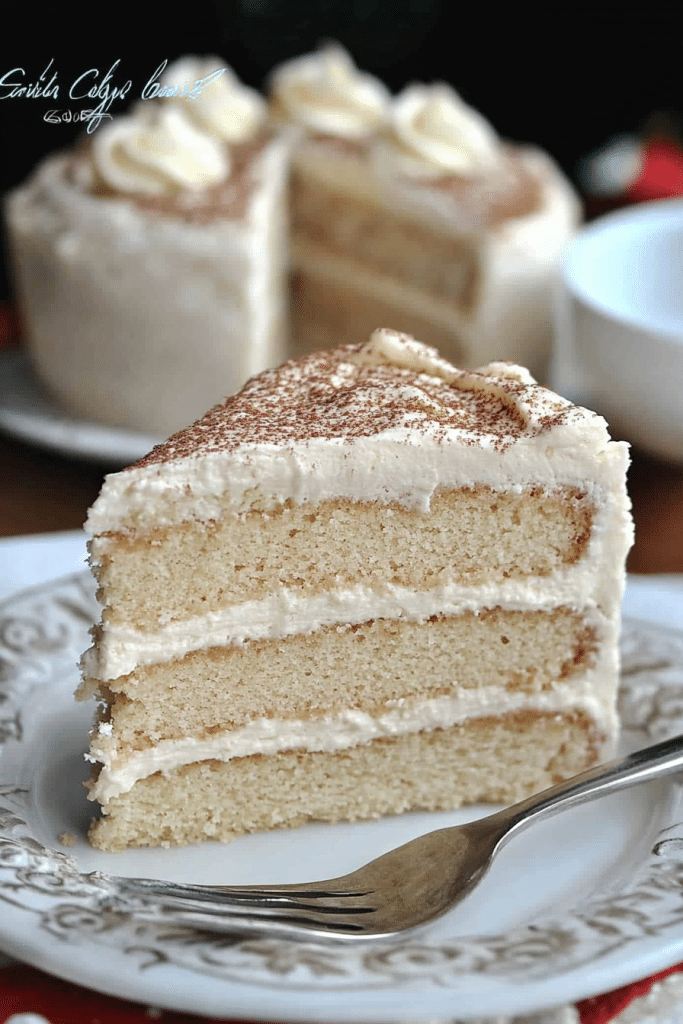 eggnog cake dessert