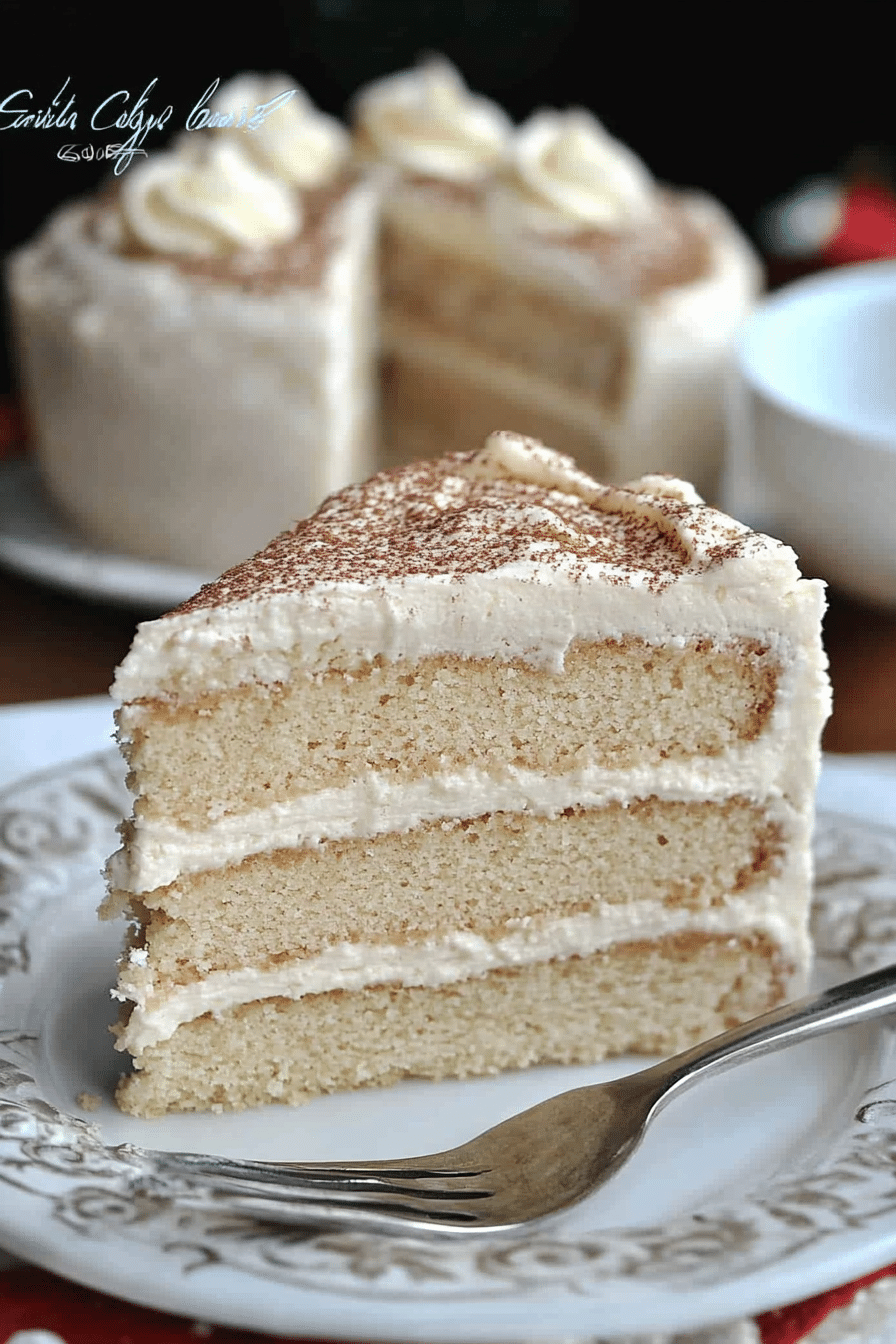 eggnog cake dessert