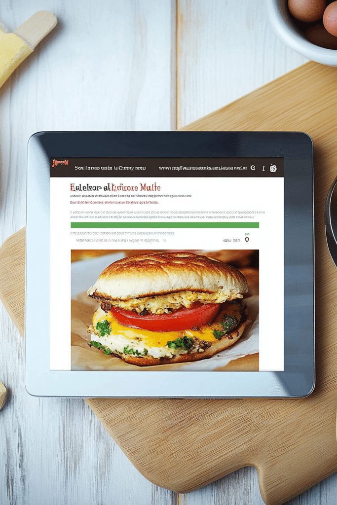 homemade egg mcmuffin