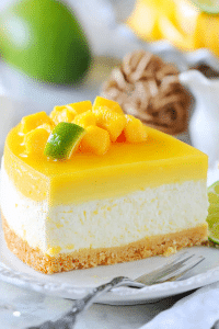 mango lime cheesecake