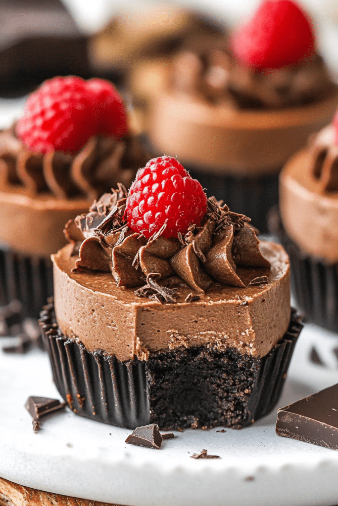 mini chocolate cheesecake