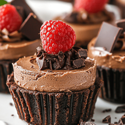 mini chocolate cheesecake