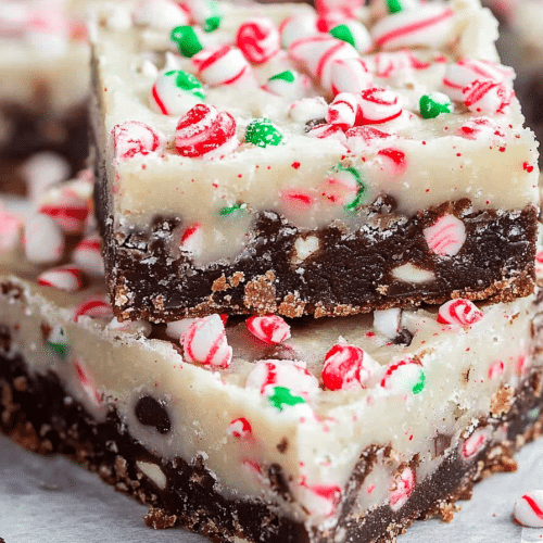 peppermint cookie bar