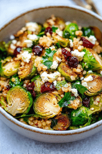 roasted brussels sprouts salad