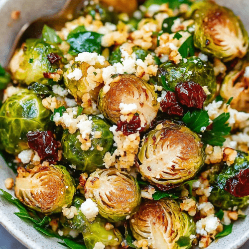 roasted brussels sprouts salad