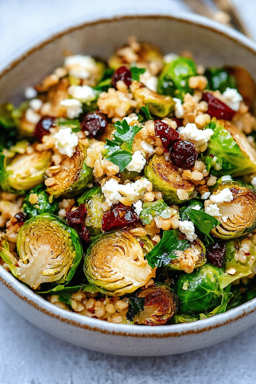 roasted brussels sprouts salad