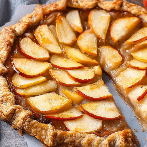 rustic apple galette