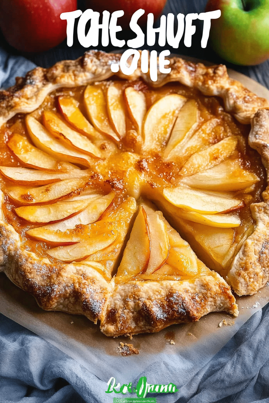 rustic apple galette