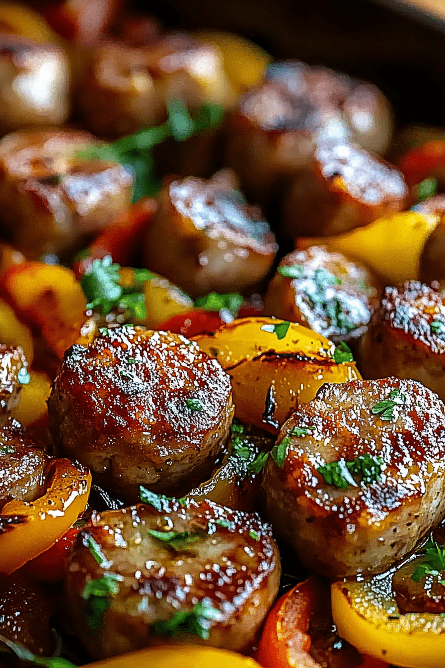 sausage peppers onions