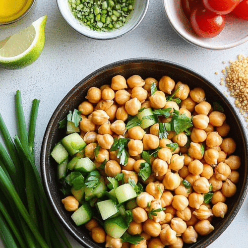 simple chickpea salad