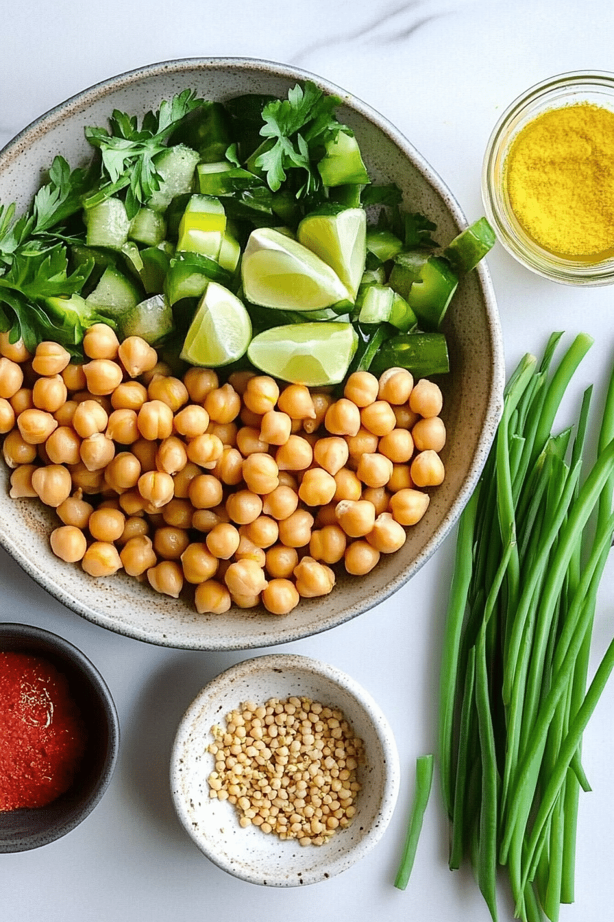 simple chickpea salad