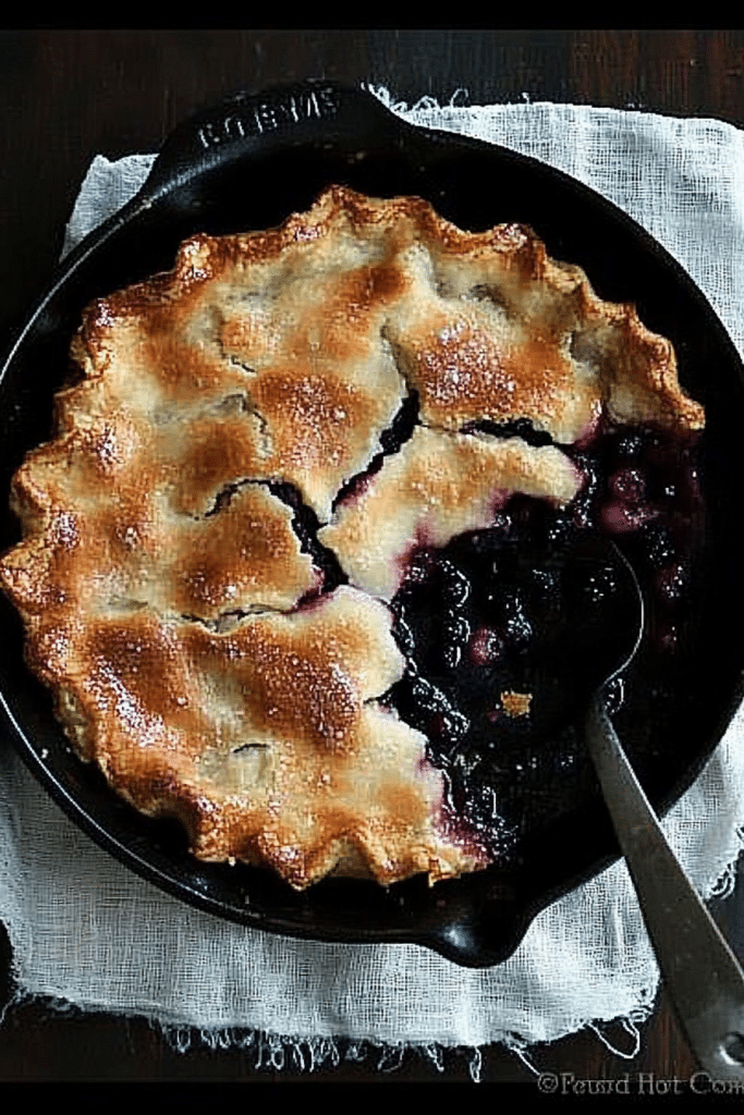 skillet apple berry pie