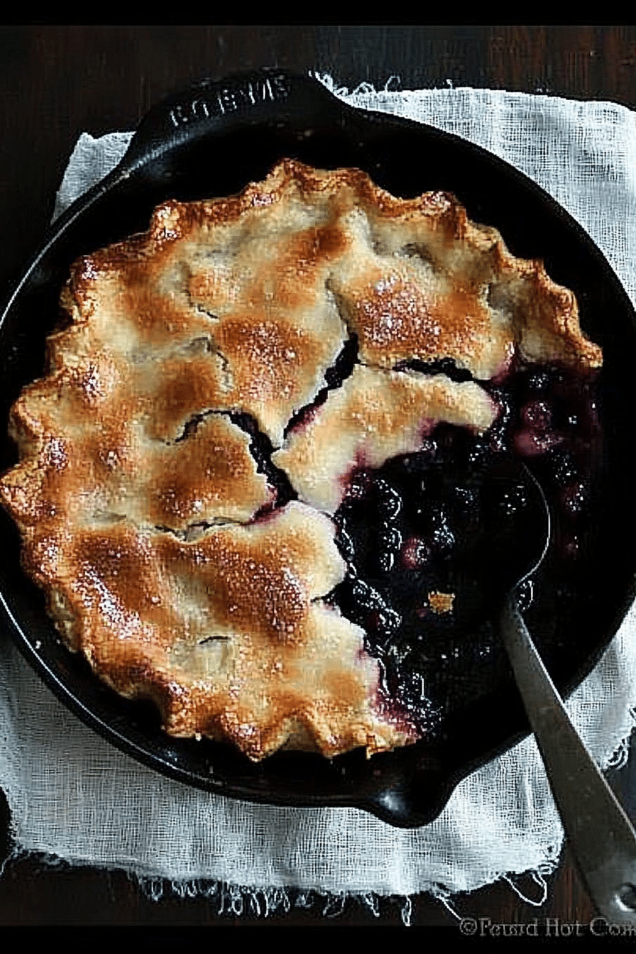 skillet apple berry pie