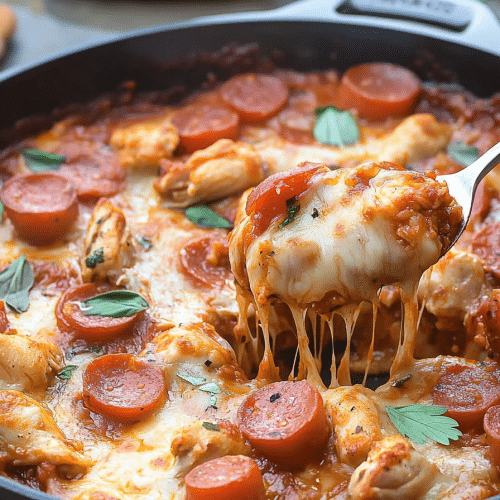 skillet pizza chicken