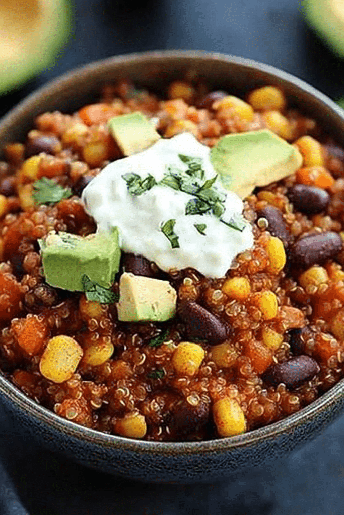 slow cooker mexican quinoa