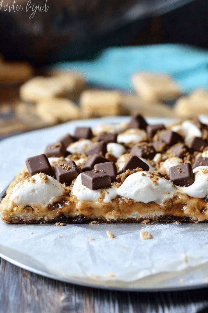smores pizza dessert