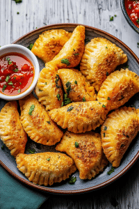 spicy feta dumplings