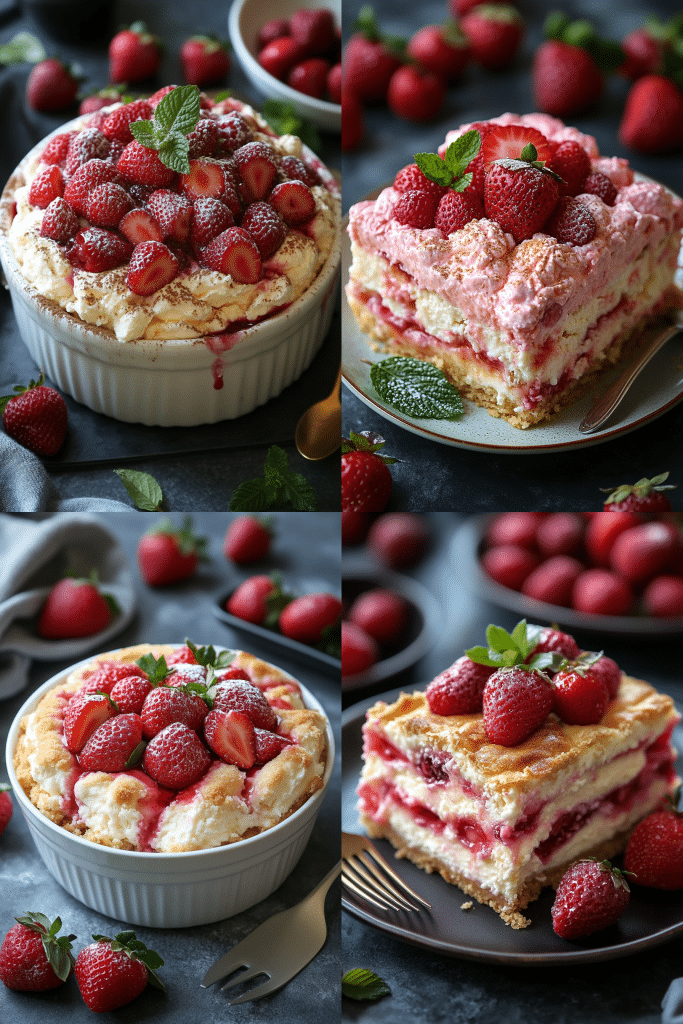 strawberry cheesecake dump cake